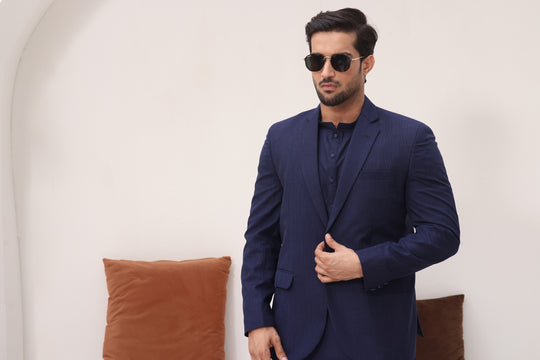 Blue coat, waistcoat, coat