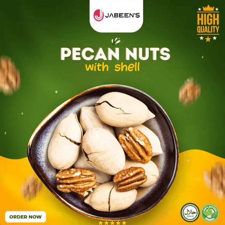 Pecan Nuts With Shell 250gm Packs