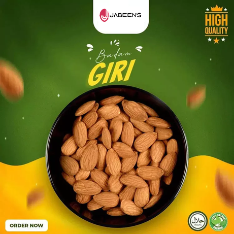 Pure American Almonds Badam Giri (250gm Pack)