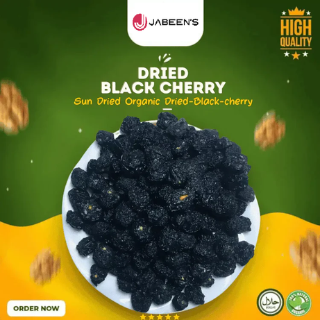 Sun Dried Organic Dried Black Cherry 250gm Pack