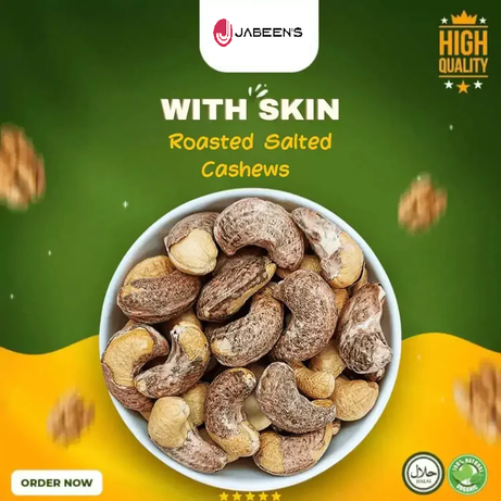 Cashew Nut ( 250gm Packs ) With Skin Cashews With Shell