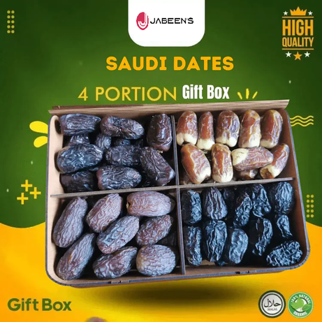 Saudi Dates Khajoor Gift Box 4 Portion