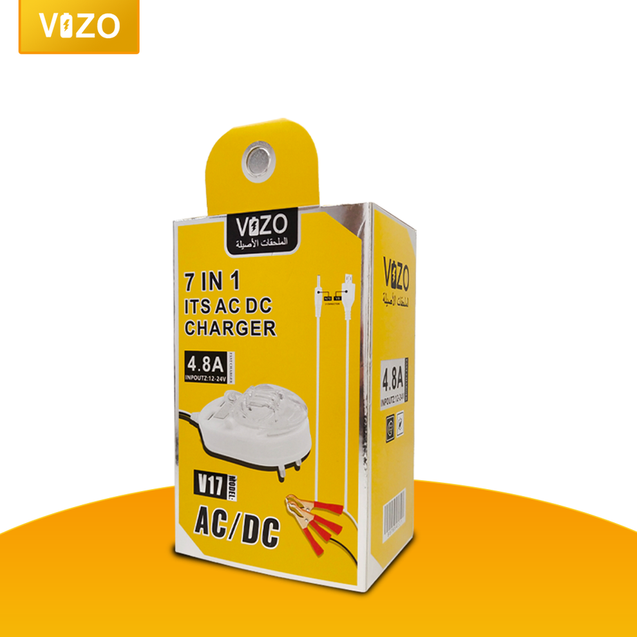 Vizo V17 AC/DC Clamp Charger with 2 USB Prots
