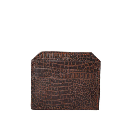 , Equator Stores card holder, brown leather