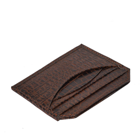 , Equator Stores card holder, brown leather