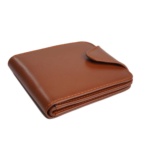Stylish Brown Leather Gents Wallet - Extra Quality