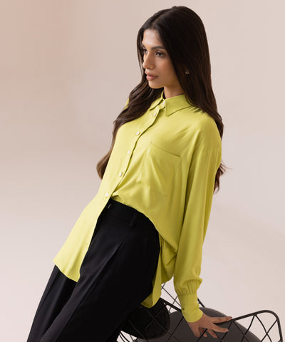 , Women Lime Green Top, Sapphire