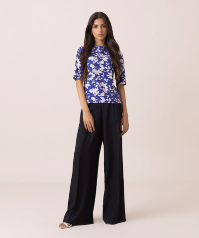 , Slim-Fit Printed T-Shirt, Sapphire