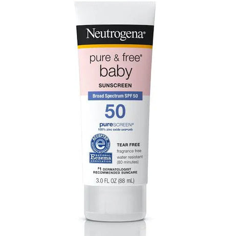 Neutrogena Pure & Free Baby Sunscreen Lotion SPF 50 – Broad Spectrum Protection for Sensitive Skin