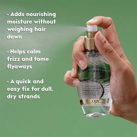 OGX Nourishing + Coconut Oil Weightless Hydrating Oil Hair Mist, 118ml