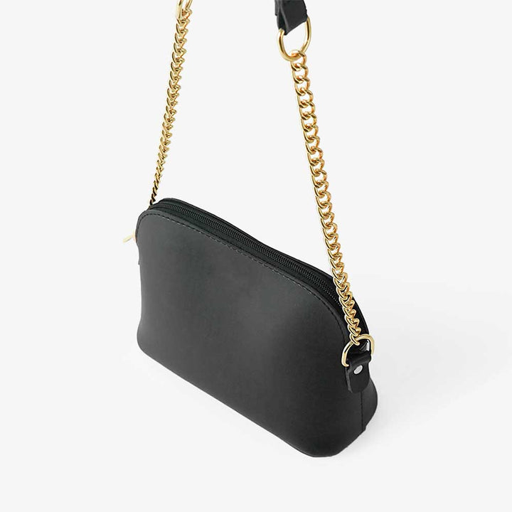 Exquisite Extra-Quality Black Pouch Size Shoulder Bag: Chic and Functional